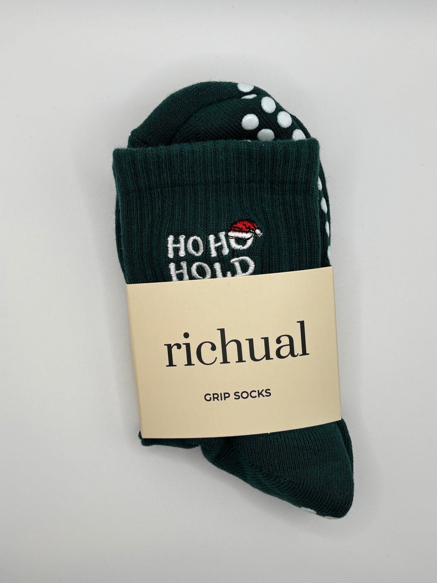 Ho Ho Hold Grip Socks
