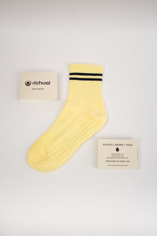 Coastal Lemon Grip Sock