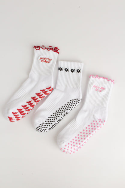 The Essentials Bundle (All White Socks)