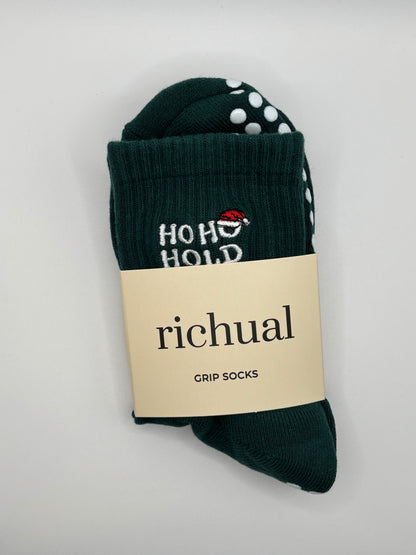 Ho Ho Hold Grip Socks