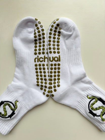 Snake Charmer Grip Socks