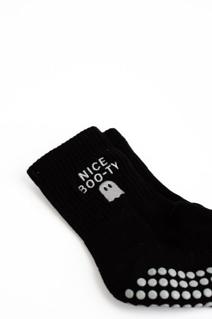 Nice Boo-ty Halloween Grip Socks