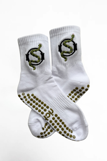 Snake Charmer Grip Socks