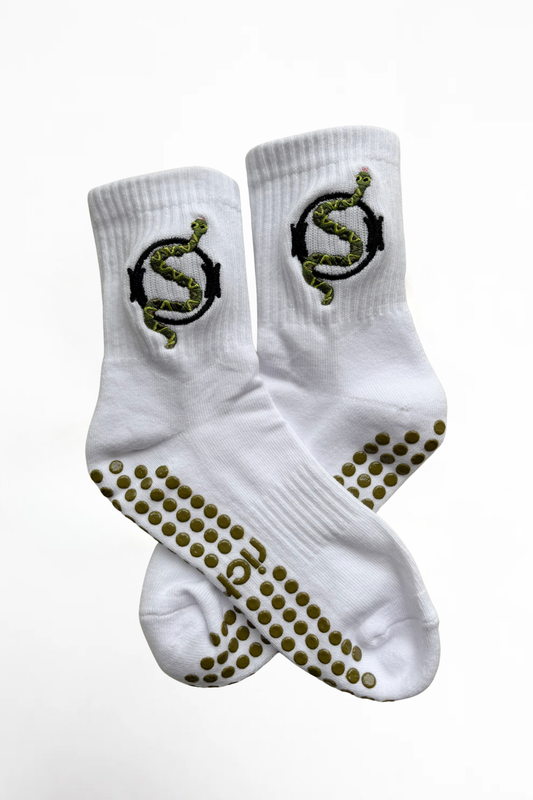 Snake Charmer Grip Socks